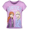 Disney Frozen Princess Anna Elsa Girls 3 Pack T-Shirts Toddler - 2 of 4