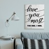 Stupell Industries Love You Most Romantic Rustic Word Design - 2 of 4