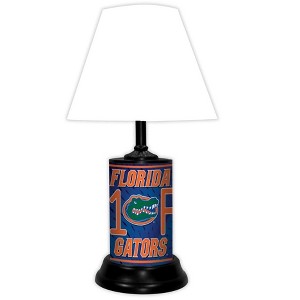 NCAA 18-inch Desk/Table Lamp with Shade, #1 Fan with Team Logo, Florida Gators - 1 of 3