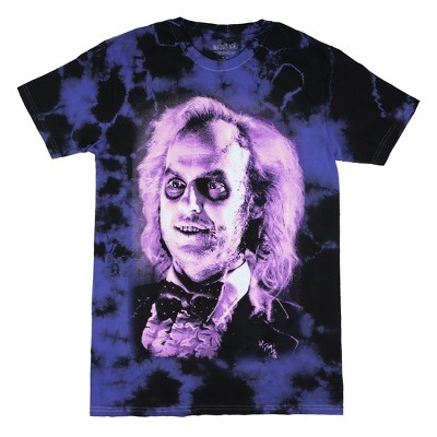 Seven Times Six Beetlejuice Shirt Mens Front And Back Print Tie Dye Adult Graphic Tee Multicolored