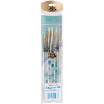 Royal Aqualon Brush Set-Round 6/Pkg