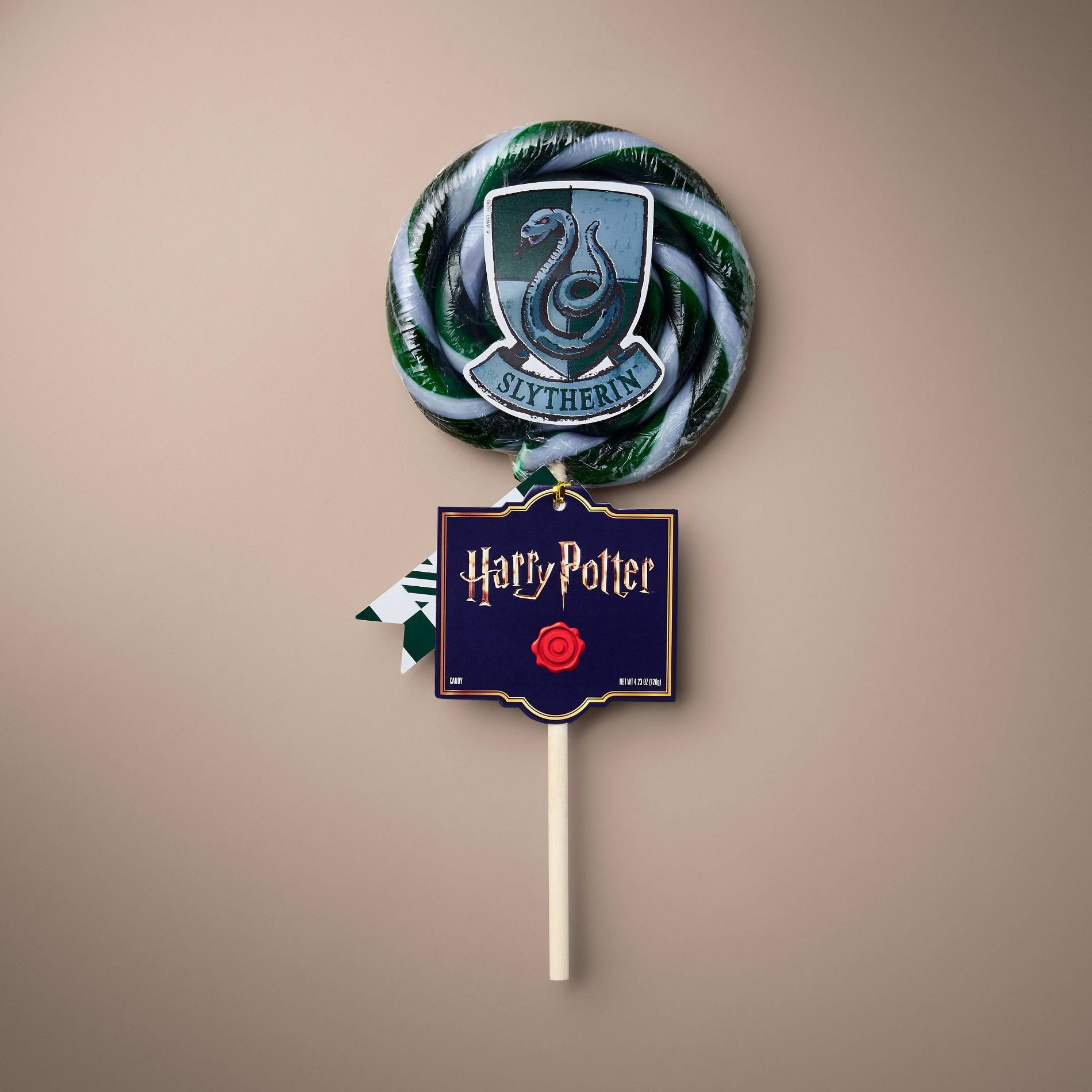 Harry Potter Hogwarts House Lollipop Candy - Slytherin 4" - 4.23oz/1ct