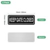 Unique Bargains Home Aluminum Reflective Keep Gate Closed Sign Fade Resistant 2 Pcs - 3 of 4