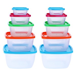REGALWOVEN Storage Leakproof Reusable Microwavable Food Container 10 Pcs - 1 of 4