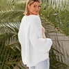 Womens Sweater Knit Cardigan with Pockets Open Front Cable Knit Sweater Chunky Thick Sweater Cardigan for Winter Comfy Knitwear - 2 of 4
