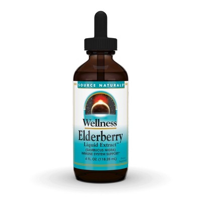 Wellness Elderberry Extract Liquid Extract by Source Naturals, Inc.  -  4 oz Liquid