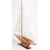 Shamrock Yacht Model – 48.5 Inch Wooden Sailboat – Handcrafted Nautical Display By Old Modern Handicrafts - 4 of 4