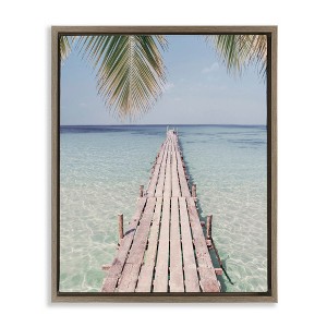 Stupell Industries Tropical Dock on Beach, 17" x 21" - 1 of 4