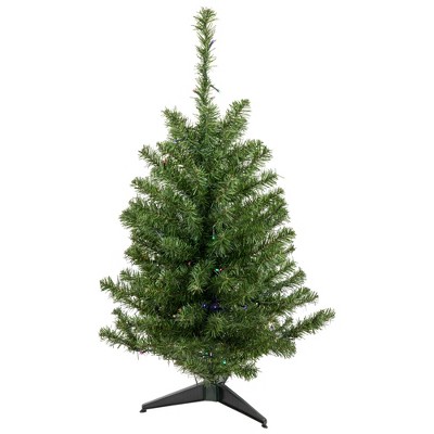 Northlight 3' Prelit Artificial Christmas Tree White Iridescent Pine Slim -  Pink Lights : Target