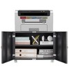 Metal Printer Stand with Storage, Rolling Printer Table for Letter/Legal/A4 Size Files, Metal Mobile File Cabinet - 3 of 4