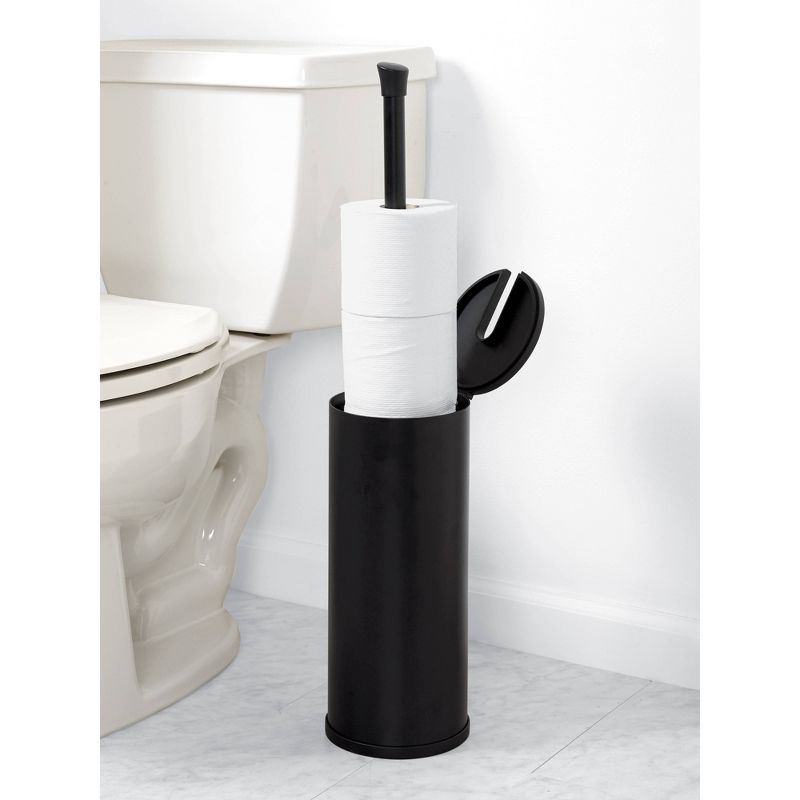 Three Roll Smart Accessories NeverRust Toilet Paper Holder Black - Zenna Home, 4 of 7