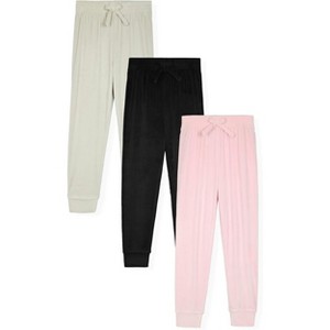 Studio 3 Little/Big Girl's 3-Pack Velour Jogger Sweatpants Sets - 1 of 4