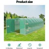Outdoor Greenhouse - 27x10x7 FT Walk-In with Swing Door, 16 Mesh Windows, Heavy-Duty Galvanized Steel Frame & Thick PE Cover - 2 of 4