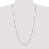 Black Bow Jewelry 1.8mm, 14k Rose Gold, Diamond Cut Solid Rope Chain Necklace - 2 of 4