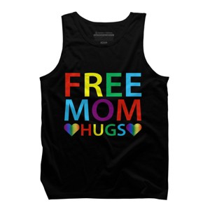 Adult Design By Humans Free Mom Hugs Hears Pride By Avocato Tank Top - 1 of 2
