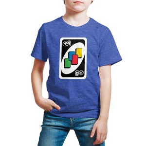 Boys' - UNO - Draw Four Short Sleeve Graphic T-Shirt - 1 of 4