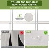 HONEIER 41"L Portable Wardrobe Closet Organizer with 3 Hanging Rods Gray with Fabric Cover - 3 of 4