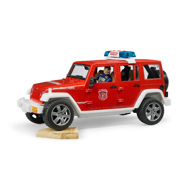 Bruder Jeep Rubicon Fire Vehicle with Fireman Figure, 4 of 9