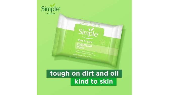 Simple Kind to Skin Facial Wipes - Unscented - 25ct, 2 of 15, play video