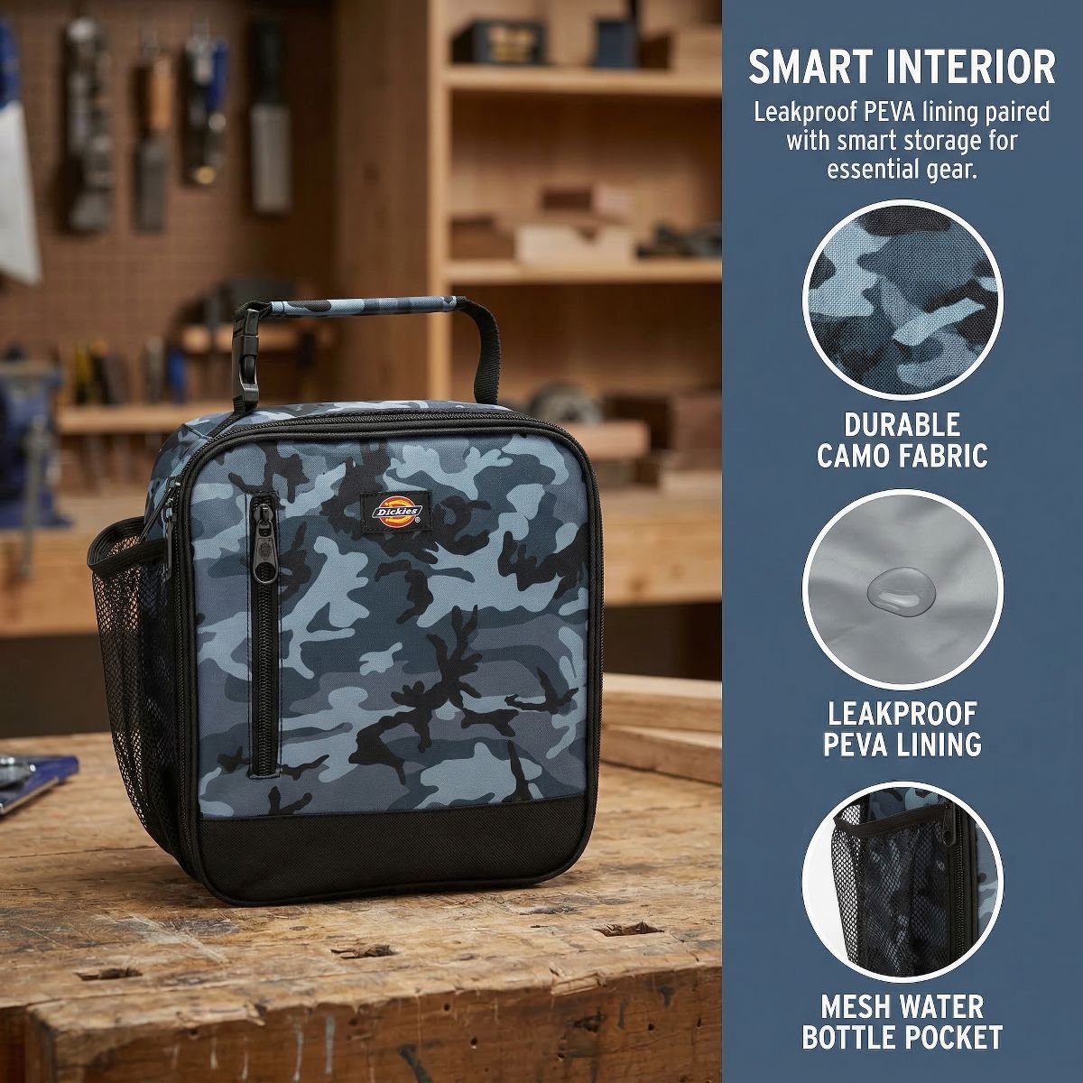 Dickies Insulated Lunch Bag for Adult Kid, Leakproof Thermal Lunch Cooler Tote for Women Men, Small Insulated Lunch Box for Boy Girl - thumbnail 2