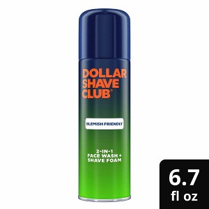 Dollar Shave Club Blemish Friendly 2-in-1 Face Wash + Shave Foam - 6.7oz - 1 of 4