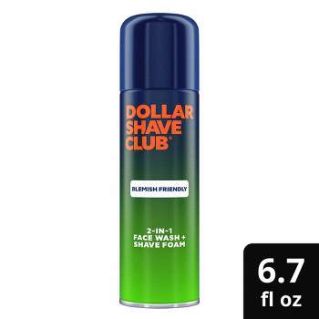 Dollar Shave Club Blemish Friendly 2-in-1 Face Wash + Shave Foam - 6.7oz