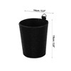Unique Bargains Car Trash Can Portable Air Vent Rhinestone Faux Leather Trash Bin Black 1 Pcs - 4 of 4