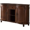 Kings Brand Furniture - Wood Buffet Server/Sideboard Console Table Cabinet, Walnut - 3 of 4