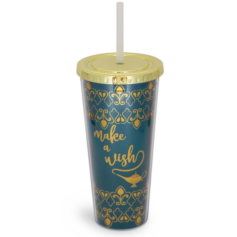 Seven20 Disney Aladdin "Make A Wish" Reusable Carnival Cup with Lid and Straw | Holds 16 Ounces, 1 of 7