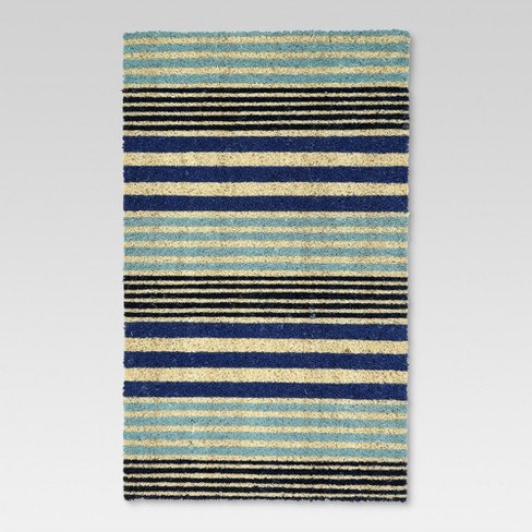 23 X 35 Cool Stripe Doormat Blue Threshold