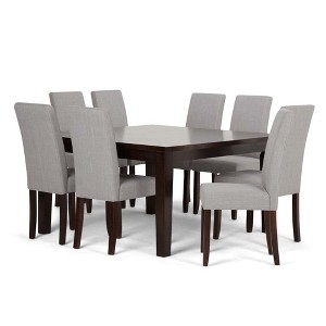 Normandy Solid Hardwood 9pc Dining Set Dove Gray - Wyndenhall