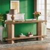 KTMBDW 71-Inch Long Console Table for Entryway, Wooden Sofa Table Behind Couch, for Living Room, Hallway, Foyer, Natural - 3 of 4