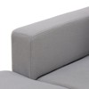 DOMETOUR Light Gray Calico 2-Piece Couch Living Room Sofa Set - 3 of 4