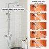 CASAINC 3-Spray Patterns 9 Inches Thermostatic Rain Shower Faucet Wall Mount Dual Shower Heads with Spot Resist - 3 of 4