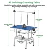 BENCMATE Pet Grooming Tool Heavy-Duty Foldable Pet Grooming Table Adjustable Arm, Storage Basket And 300lbs Capacity, Blue, 42.00"*24.00"*29.30" - 2 of 4