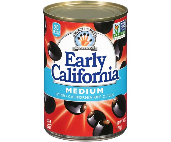 Early California Medium Pitted Olives - 6oz