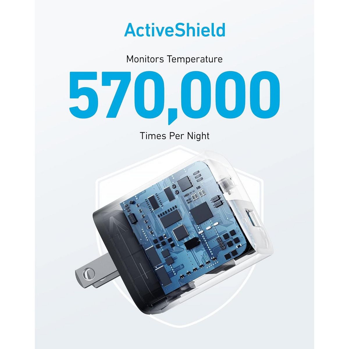 Anker USB Charger Block, 33W 2 Port Compact Type C Charger with Foldable Plug for iPhone 17/16 Series, Galaxy, and More - thumbnail 5