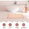 Folkulture Bathroom Rugs or Bath Mat | (20 x 30) Bathroom Rugs Non Slip Bath Mat for Home, Washable Orange Bathrooms Rug Pink Bath Mats - 2 of 4