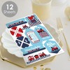 Big Dot of Happiness Railroad Party Crossing - Steam Train Birthday or Baby Shower Party Favor Sticker Set - 12 Sheets - 120 Stickers - 2 of 4