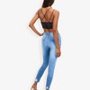 Anna-Kaci Women's Skinny Jeans With Button Fly And Light Distressing - 2 of 4