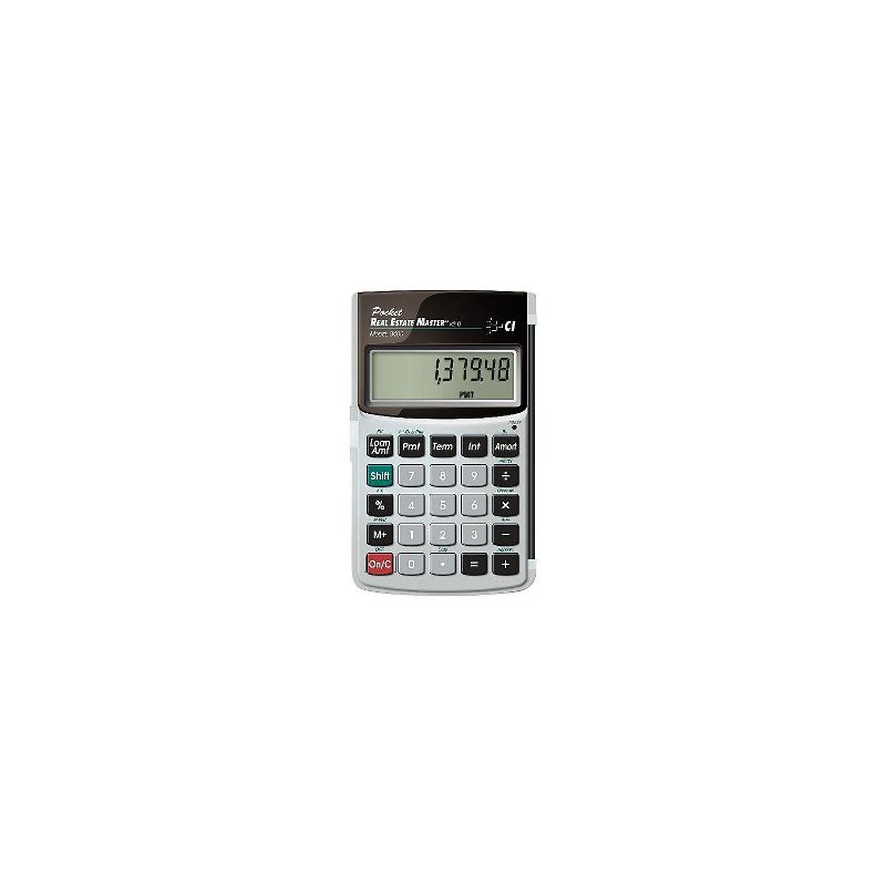 Calculated Industries 3400 (3400) Real Estate & Mortgage Financial Calculator Silver and Black, 1 of 2