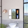 GlasFlength Decorative Wall Mirrors Bathroom Decor Cabinet Accent Mirror Vanity Mirrors Open Shelves for Bathroom Wall, Black, 19.6"*5.5"*18.6" - 2 of 4