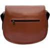 Generic 11 inch Small Brown Leather Crossbody Satchel Bag Vintage Purses Handbags - 3 of 4