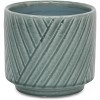 Cheung's Parlora Crossed Diagonal Pattern Straight Side Ceramic Pot - Medium - Green - 2 of 4
