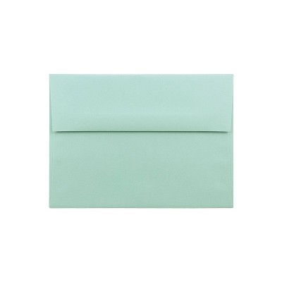 JAM Paper A7 Invitation Envelopes 5.25 x 7.25 Aqua Blue 1523985