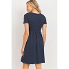 Hello Miz Women's Casual Mini T-Shirt Maternity Dress - 3 of 4