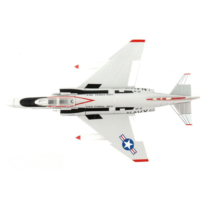 McDonnell Douglas F-4B Phantom II Fighter Aircraft "VF-111 Sundowners" US Navy 1/155 Diecast Model Airplane by Postage Stamp, 5 of 7