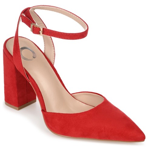 Journee Collection Medium and Wide Width Women s Tyyra Pump Red 6.5WD