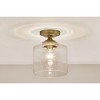 Kichler Lighting Winslow 1 - Light Semi-Flush Mount in  Natural Brass - 2 of 4