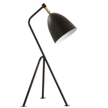 Dariel Task Table Lamp - Black/Brass Gold - Safavieh